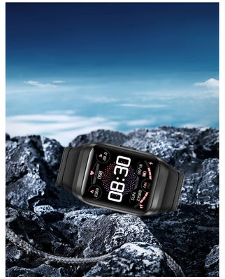 Outdoor GPS Tracking Smartwatch AMOLED Display 24h Health Monitor Battery Waterproof