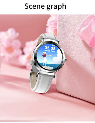 Customized 300mAh Fitness Large Round Smartwatch IOS For Women