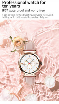 Customized 300mAh Fitness Large Round Smartwatch IOS For Women