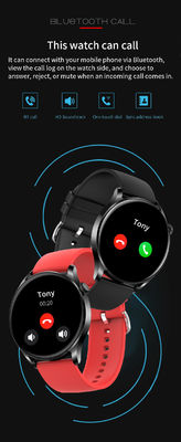 Round Custom Android 1.28 Inch Smart Watch BT Calling Real Blood Oxygen