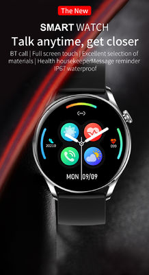 Touch Screen Round Shape Smartwatch Dial Fitness L18 Ip67 Waterproof Smart Watch