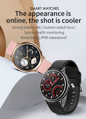 L13 Round Health Monitoring Smartwatch BT Call Wireless Charging Water Resistant Wrist Watch