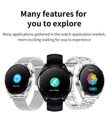 TS33 Android IOS Smart Watch Mendukung Pria GPS Wifi Smart Watch Dengan Kamera
